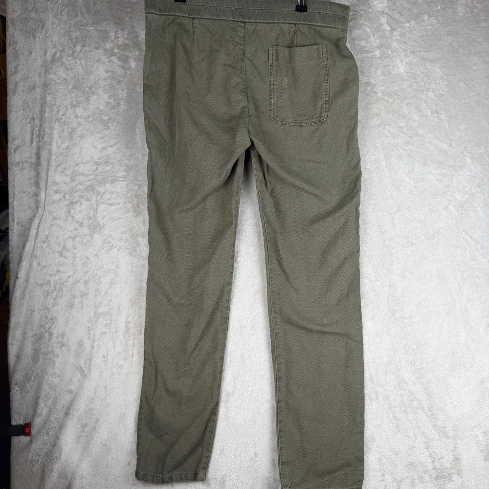Standard‎ James Perse Olive Green Cotton Linen Drawstring Pants WXE1572 Size 1